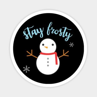 Cute Frosty Snowman Magnet